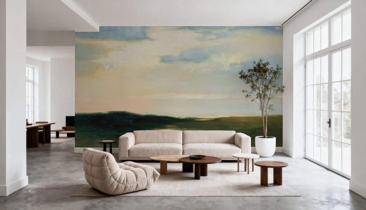 Verdant Horizon Mural Wallpaper - room preview 02