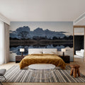 Clouds in Water Mural Wallpaper - room preview 02