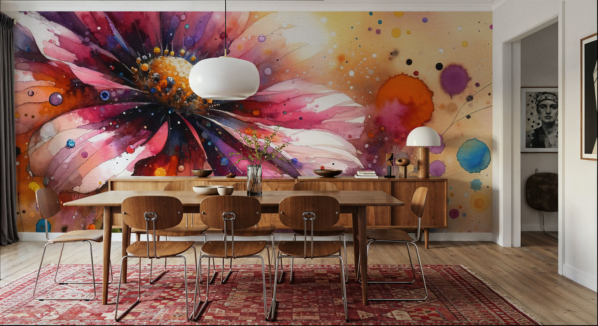 Blossoming Confidence Mural Wallpaper - room preview 02