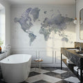 World Map Cities - Norberto Mural Wallpaper - room preview 02