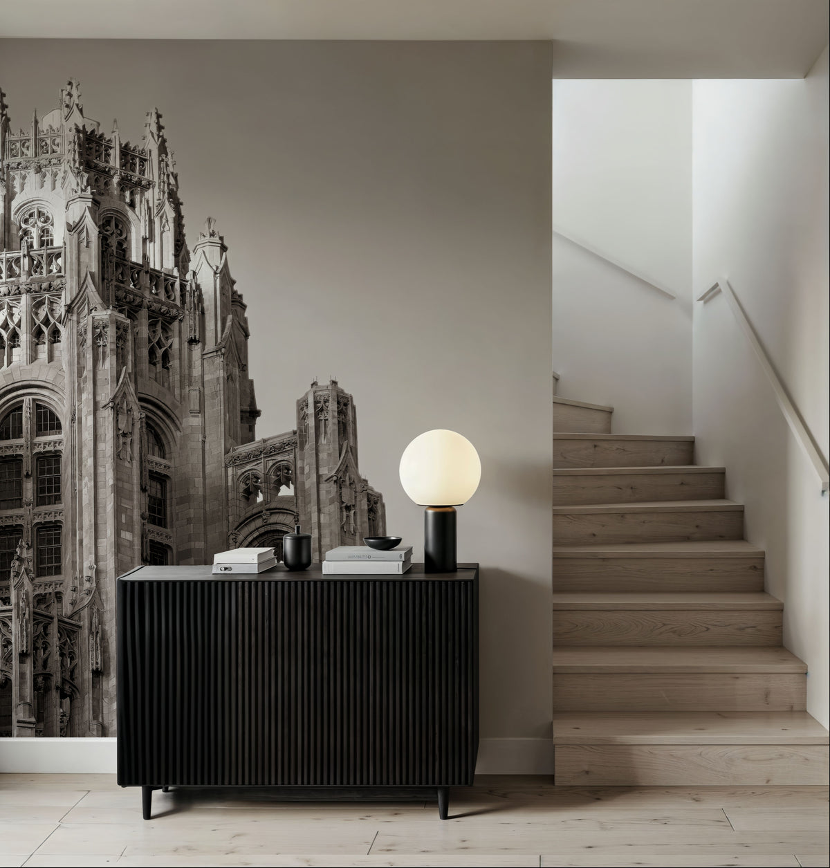 Chicago Skyline VIII Mural Wallpaper - room preview 02