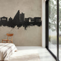 Montpellier Skyline Concrete Mural Wallpaper - room preview 02