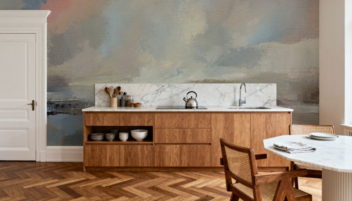 Oceanside Dusk Mural Wallpaper - room preview 02