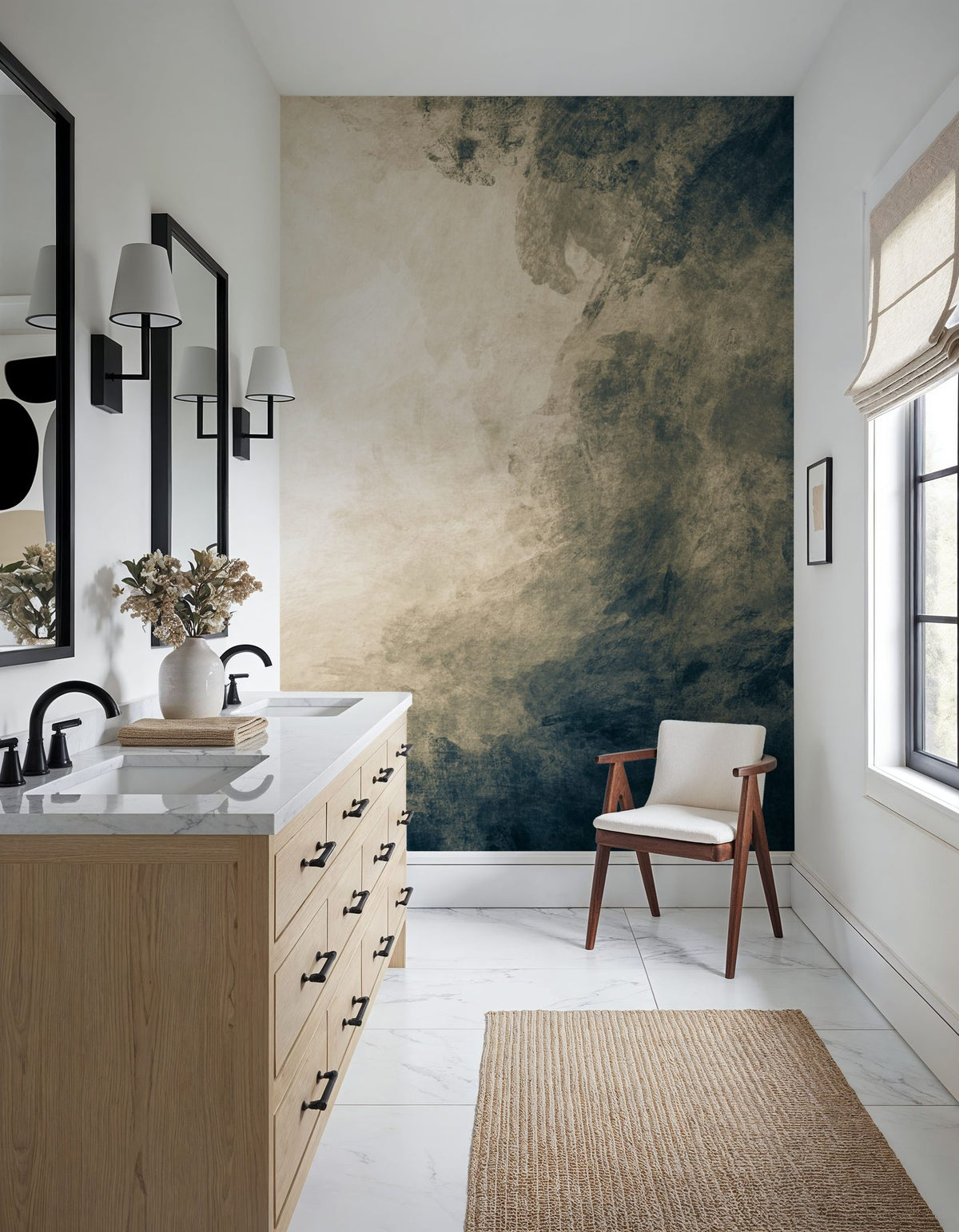 Dark Cloud Mural Wallpaper - room preview 02