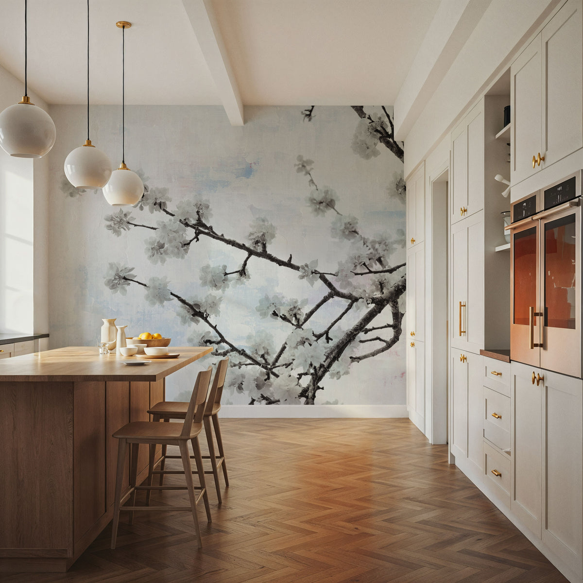 Swiss Blossom Mural Wallpaper - room preview 02