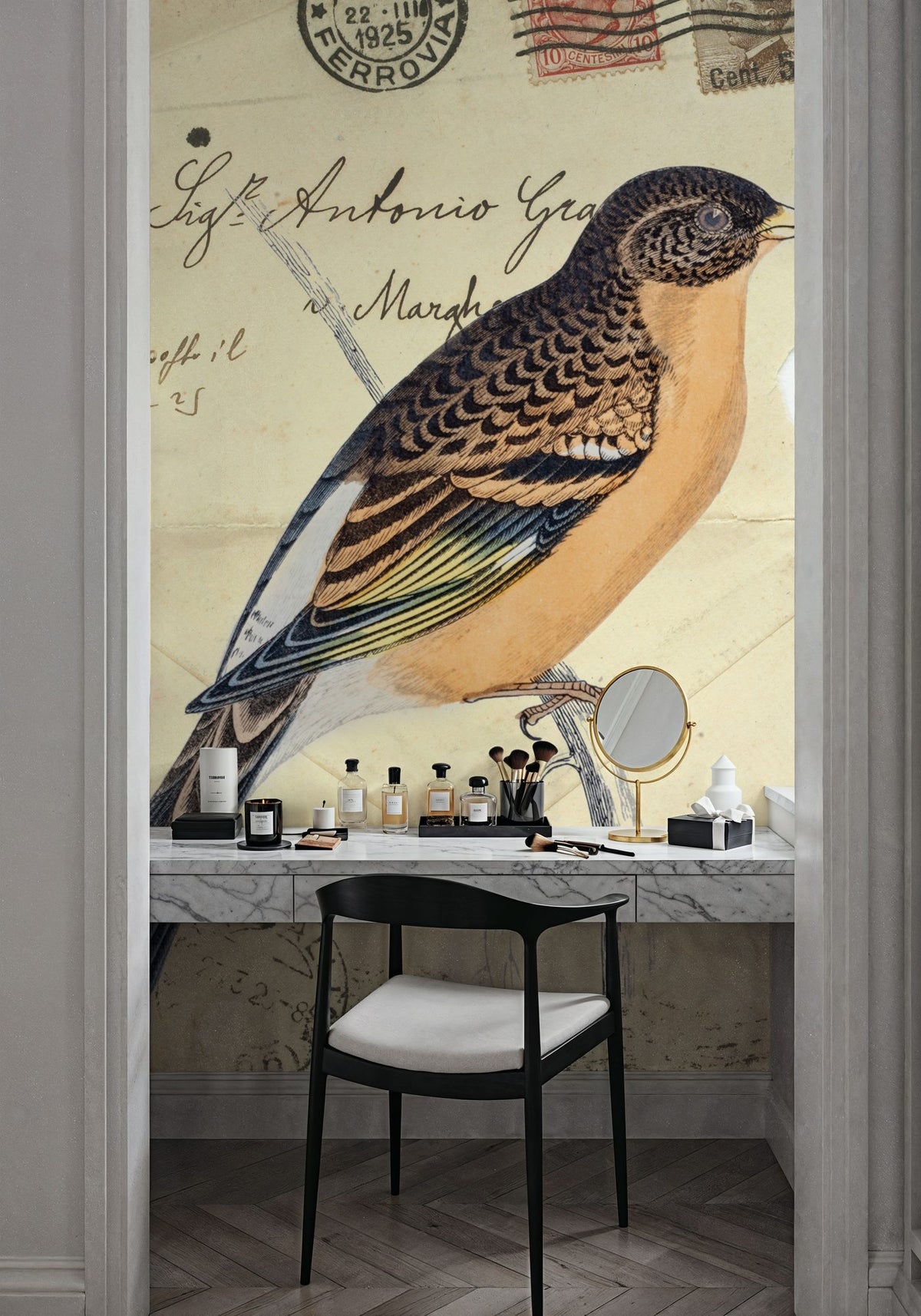 Mountain Finch Mural Wallpaper - room preview 02