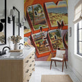 Greetings From Miami Beach Mural Wallpaper - room preview 02
