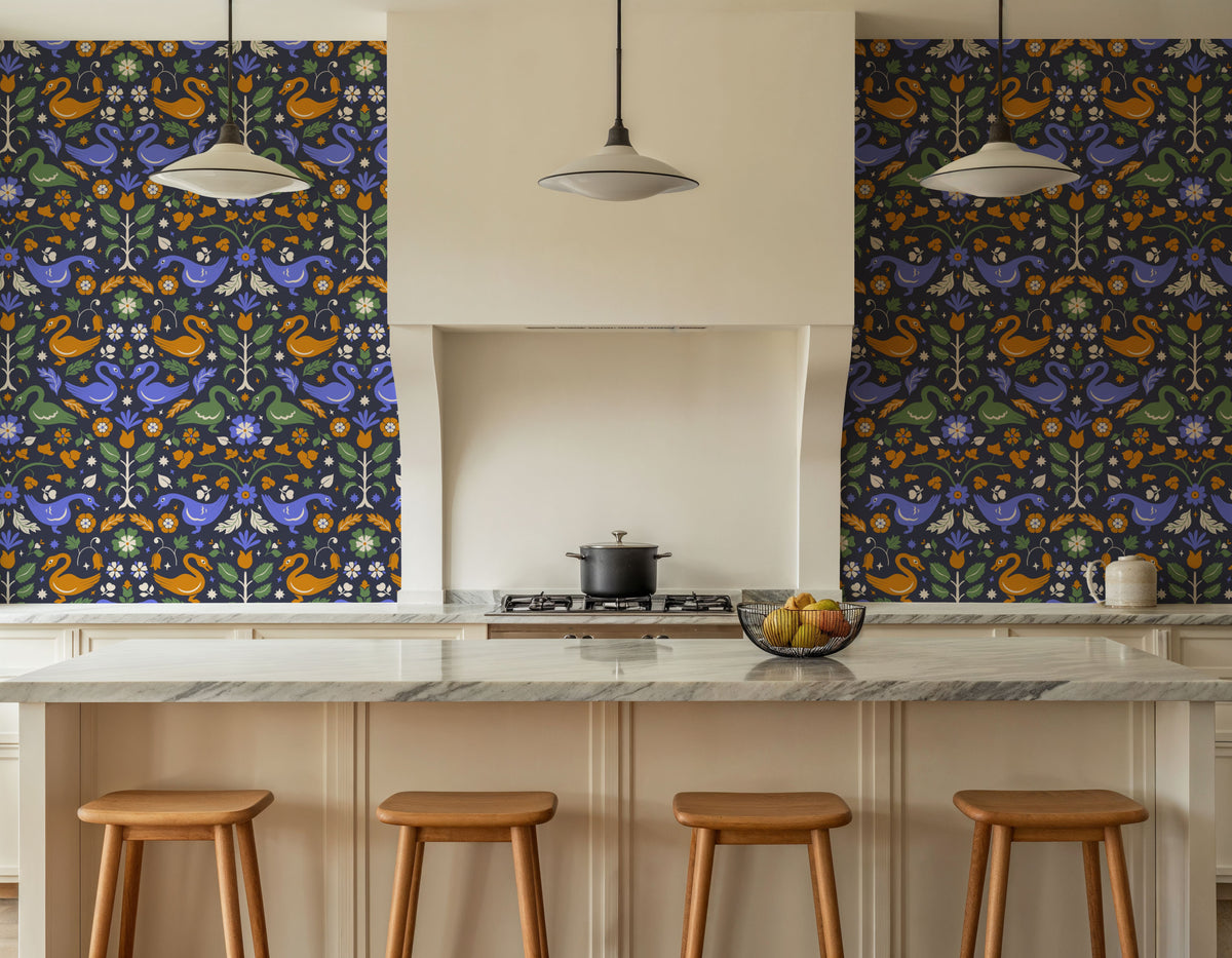 Ducklings Mural Wallpaper - room preview 02