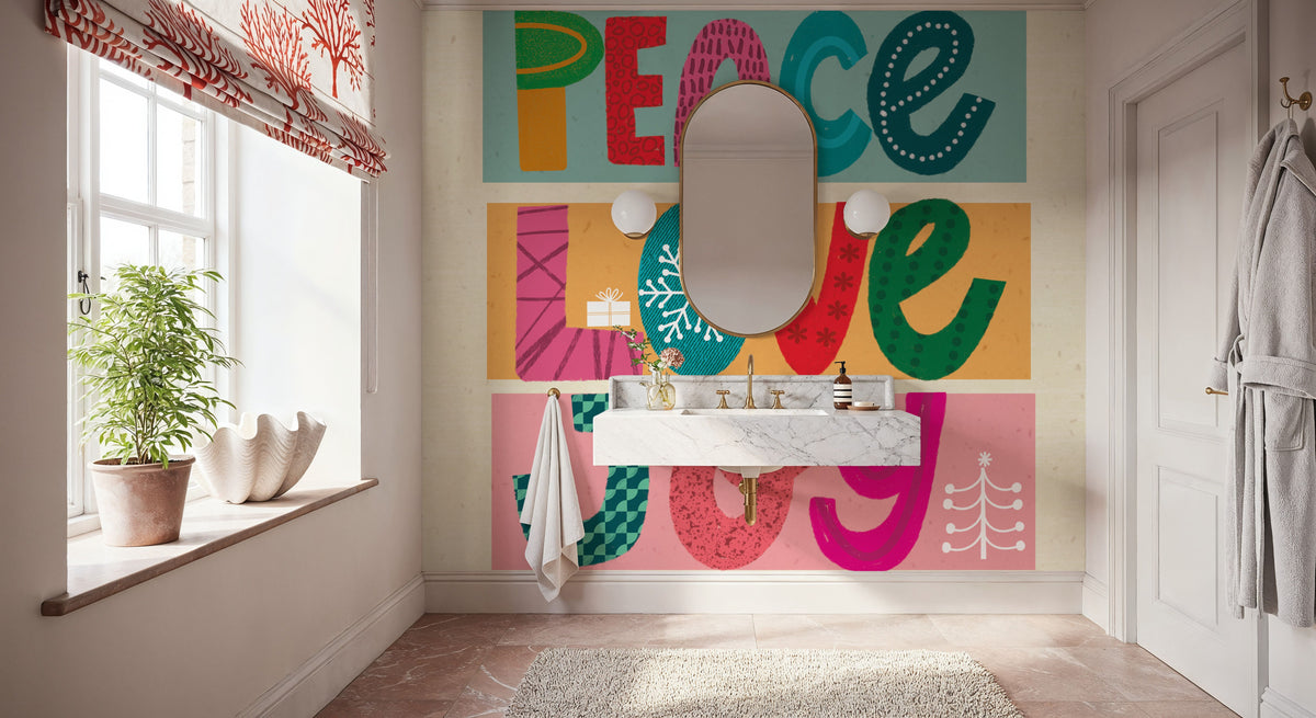 Festive Feelings I Mural Wallpaper - room preview 02