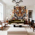 Tiger - Watercolor Predators Series Mural Wallpaper - room preview 02