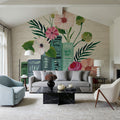 Blooming Books III Mural Wallpaper - room preview 02