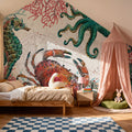Ocean Finds Mural Wallpaper - room preview 02