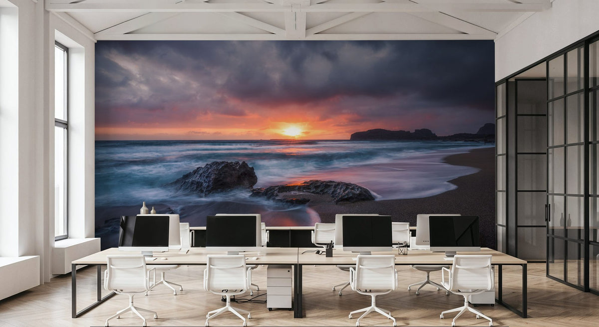 Falassarna Beach Mural Wallpaper - room preview 02