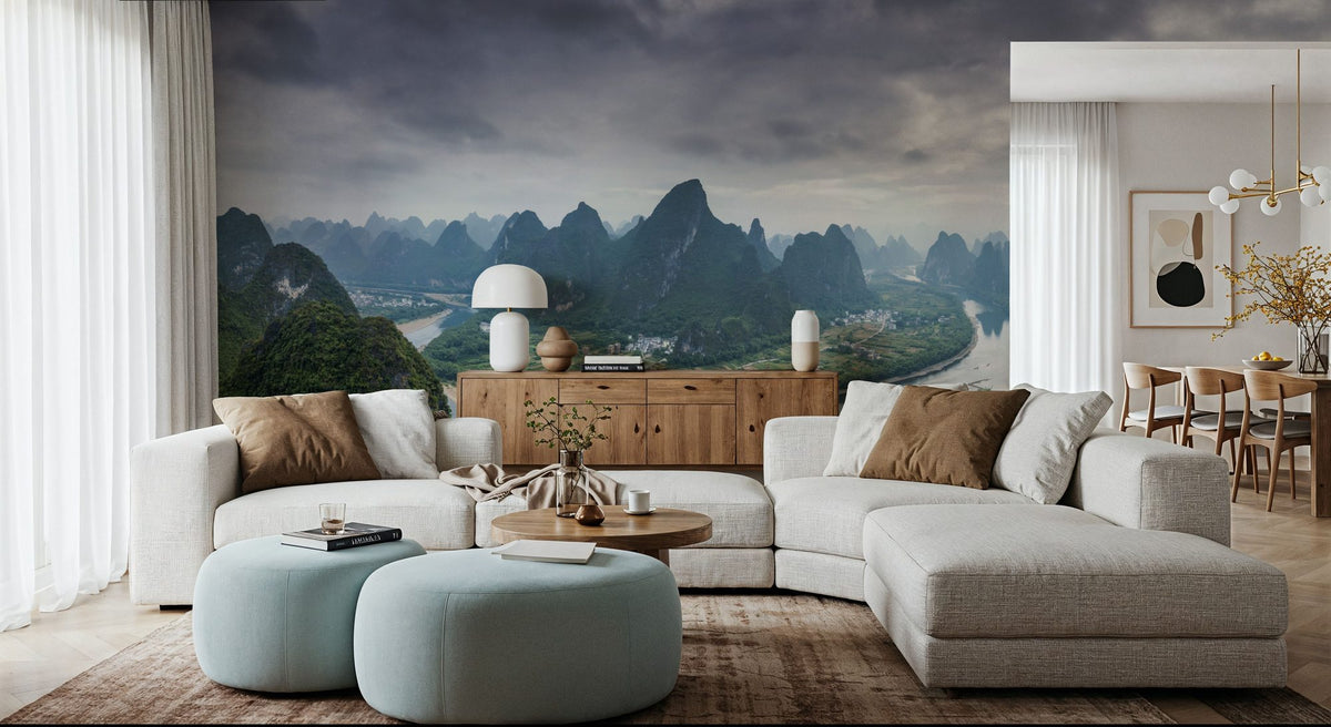 Xianggong Mountain Mural Wallpaper - room preview 02