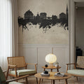 Hallstatt Austria Skyline Concrete Mural Wallpaper - room preview 02