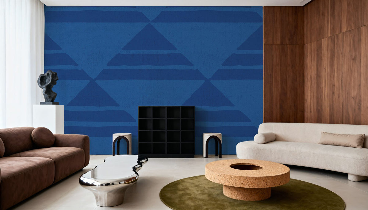 Seafood Ocean Blue Mural Wallpaper - room preview 02