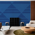 Seafood Ocean Blue Mural Wallpaper - room preview 02