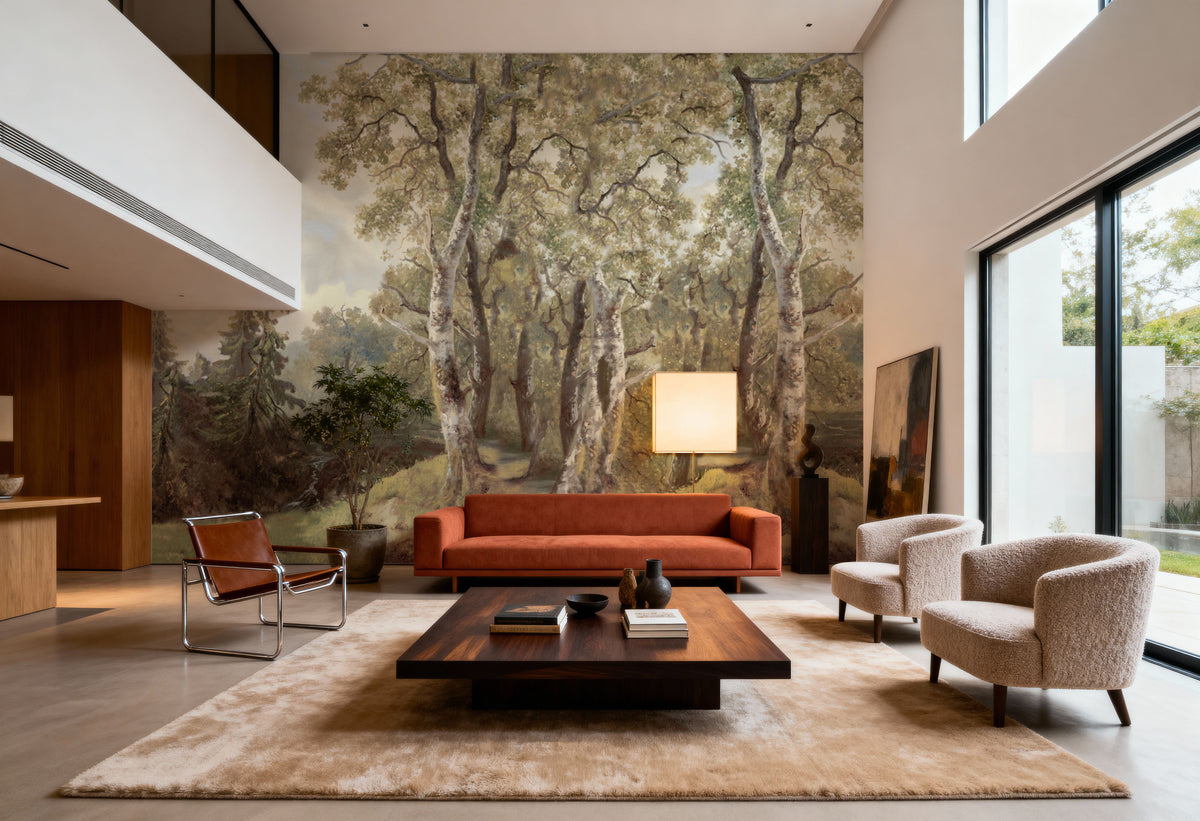 Forest Immersion Mural Wallpaper - room preview 02