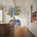 Lemon Tree in Chinoserie Mural Wallpaper - room preview 02
