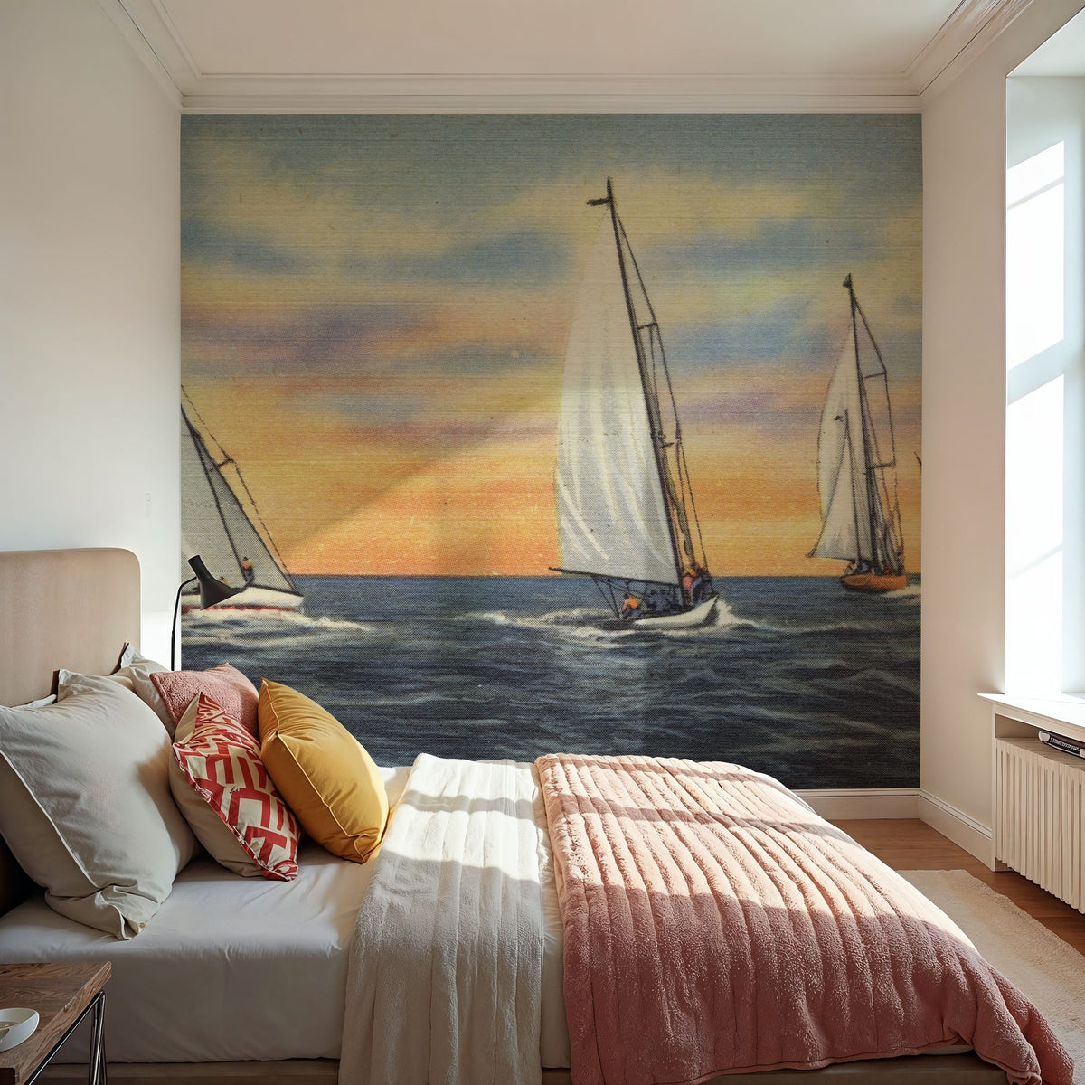 Greetings From the Sea Mural Wallpaper - room preview 02