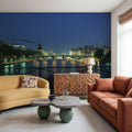 Riverfront Twilight Mural Wallpaper - room preview 02