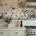 My Floral Abode, Lime Mural Wallpaper - room preview 02