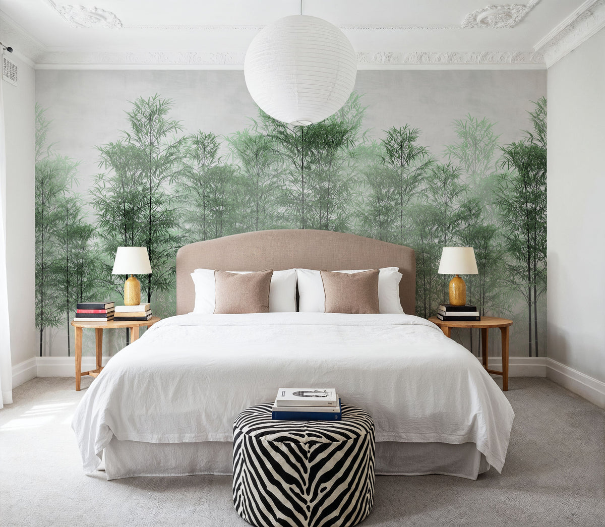 Bamboo Forest Mural Wallpaper - room preview 02
