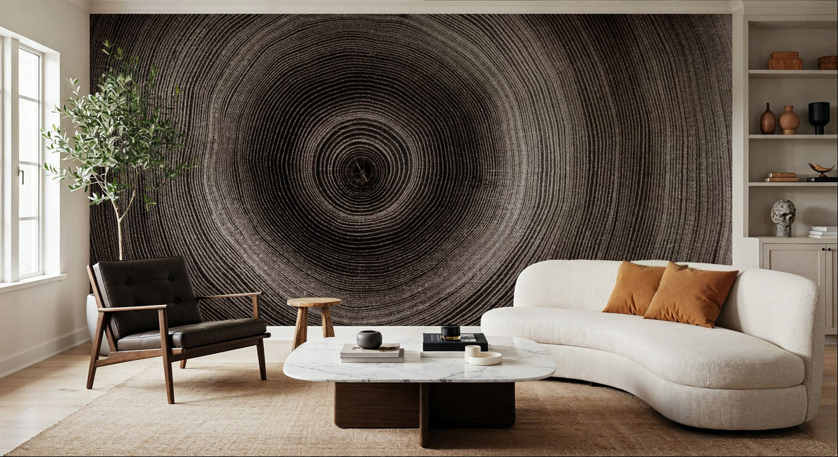 Timber Core Mural Wallpaper - Neutral Tone - room preview 02