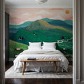The Sleeping Mountain Mural Wallpaper - room preview 02