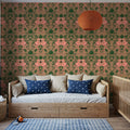Flamingo Friends Mural Wallpaper - Red Tone - room preview 02