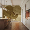 Monstera Leaf II Mural Wallpaper - room preview 02