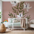 Pretty Little Flower IV Mural Wallpaper - room preview 02