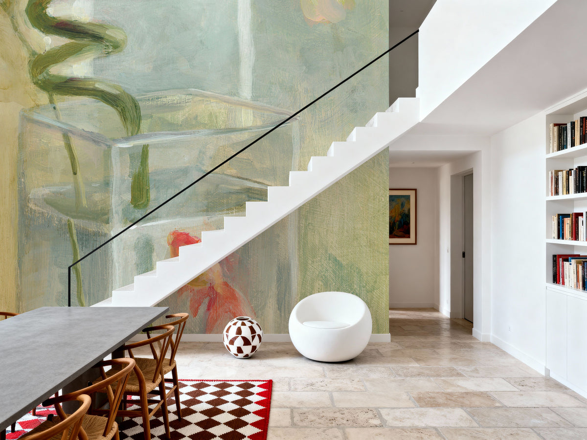Peaceful Orchid I Mural Wallpaper - room preview 02