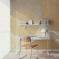 Embracing Shapes, Butter Yellow Mural Wallpaper - room preview 02