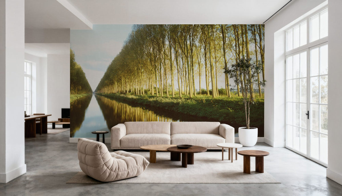 Riverside Mirror Mural Wallpaper - room preview 02