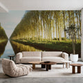 Riverside Mirror Mural Wallpaper - room preview 02