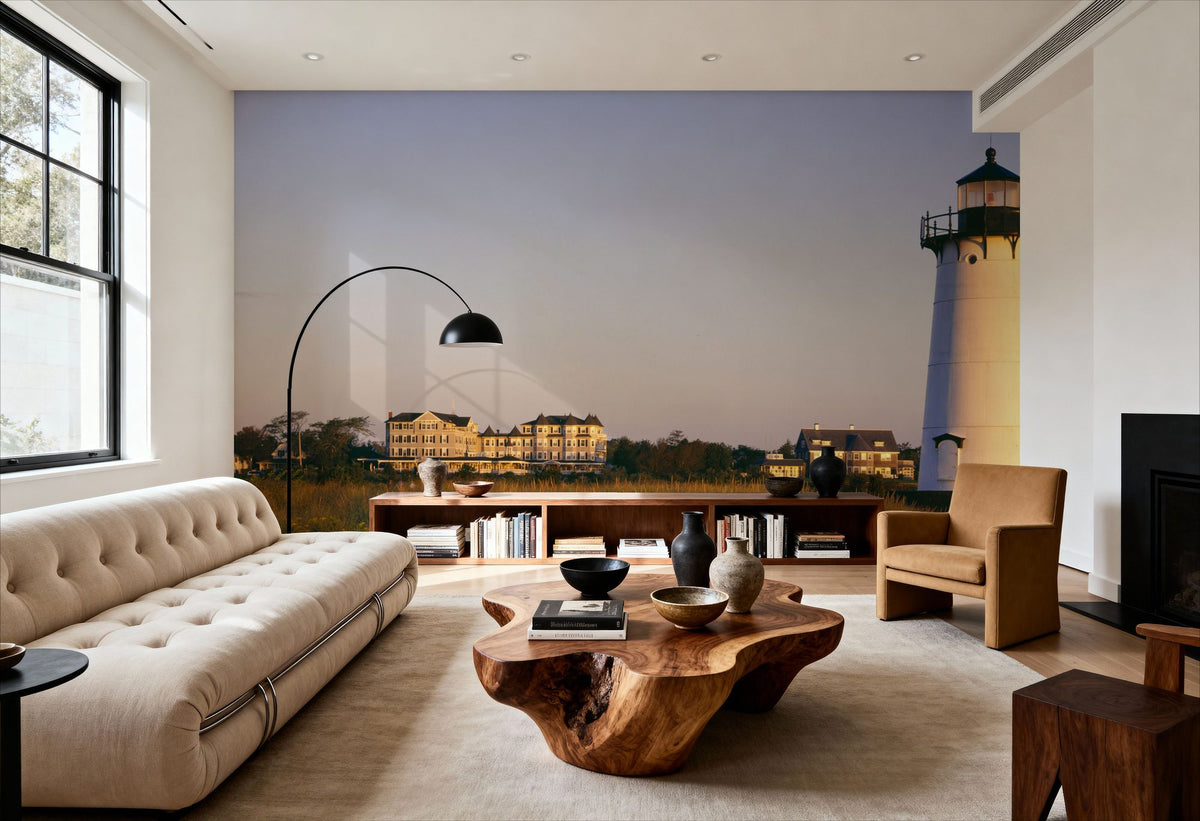 Coastal Beacon Mural Wallpaper - room preview 02