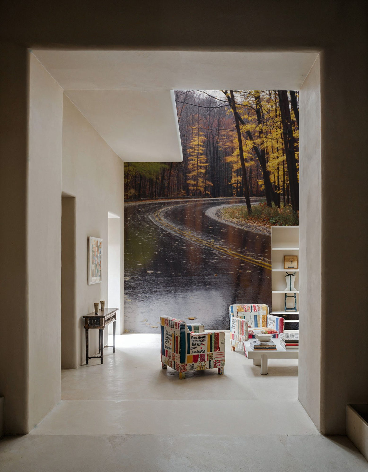 Autumn Journey Mural Wallpaper - room preview 02