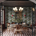 Banana Plant Blue Mural Wallpaper - room preview 02