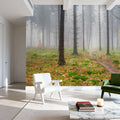 Foggy Forest Mural Wallpaper - room preview 02
