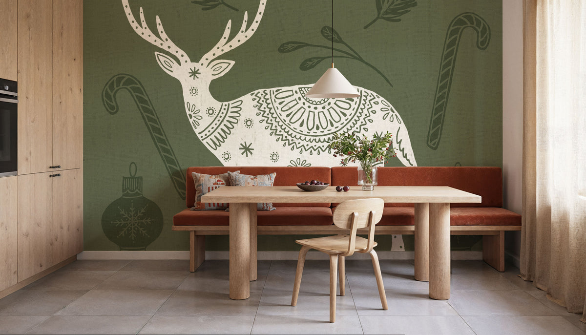 Holiday Form X Mural Wallpaper - room preview 02