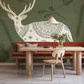 Holiday Form X Mural Wallpaper - room preview 02