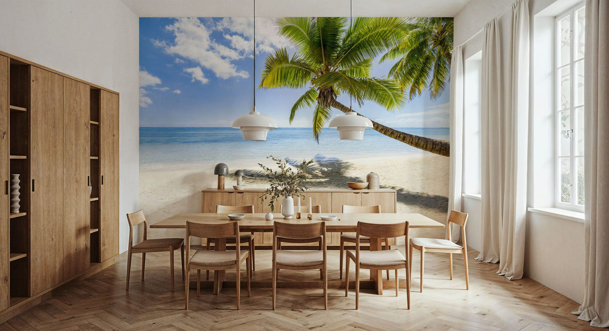 Resting Palm Tree Mural Wallpaper - room preview 02