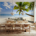 Resting Palm Tree Mural Wallpaper - room preview 02