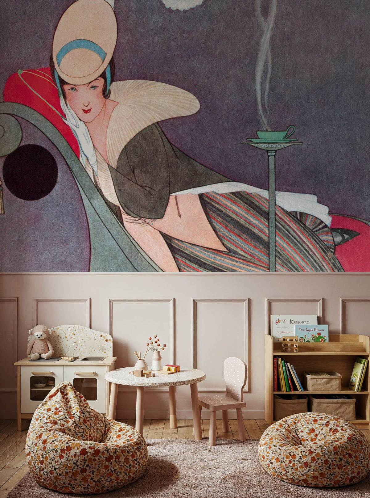 Vintage Fashion Cover IV Mural Wallpaper - room preview 02