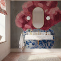 Peonies in Chinoiserie Vase Country Traditions Mural Wallpaper - room preview 02