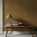 Autumn Dots Khaki Mural Wallpaper - room preview 02