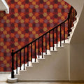 New Harvest Windows Brown Mural Wallpaper - room preview 02