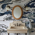 Ukiyo-e Clouds, Blues Mural Wallpaper - room preview 02