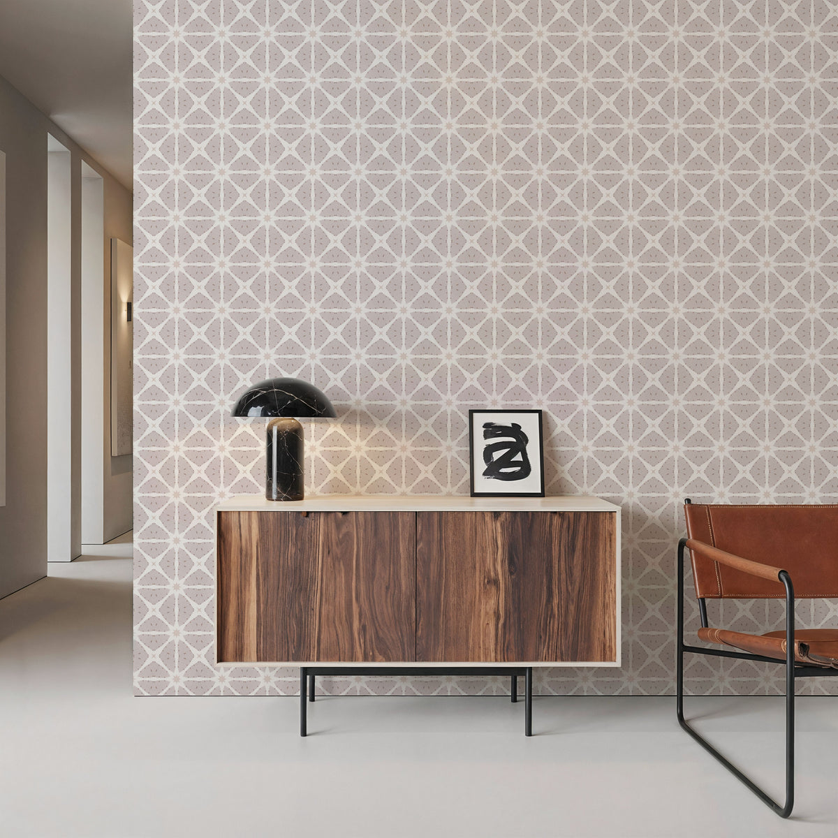 Zelij Starry Map Mural Wallpaper - room preview 02